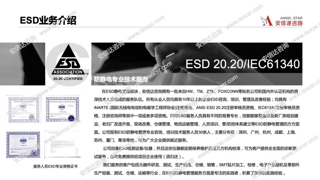 ESD认证机构